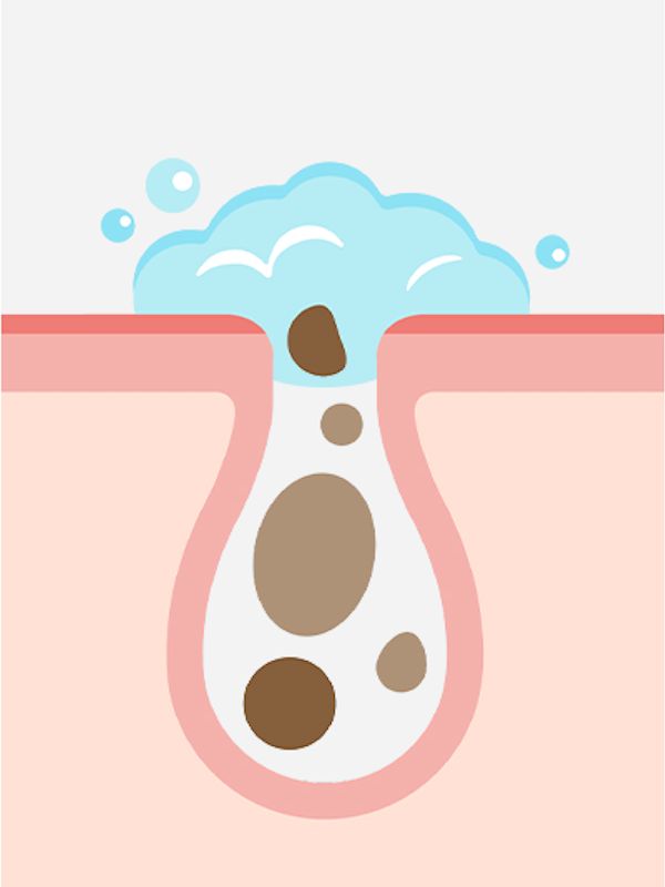 普通の洗顔石鹸の泡の様子